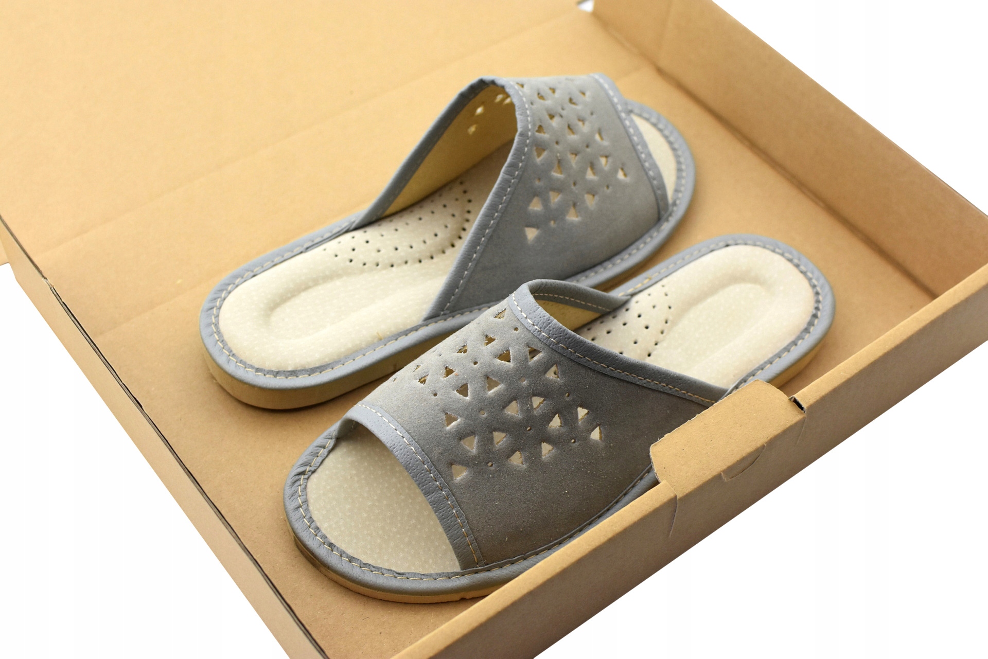 KLAPKI PANTOFLE KAPCIE DAMSKIE SKÓRZANE GÓRALSKIE Kod producenta 001D