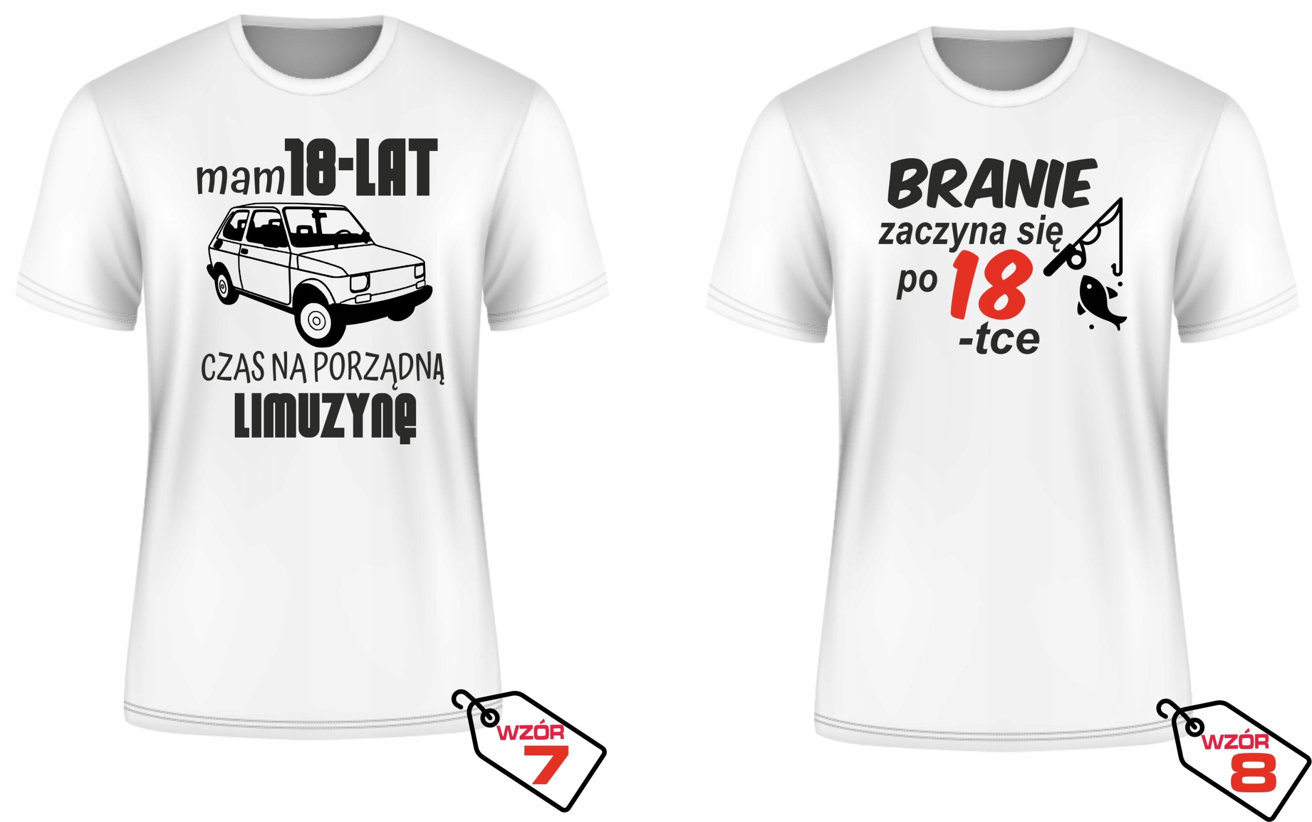 KOSZULKA NA 18 URODZINY 18 LAT SUPER PREZENT XX Materiał dominujący bawełna