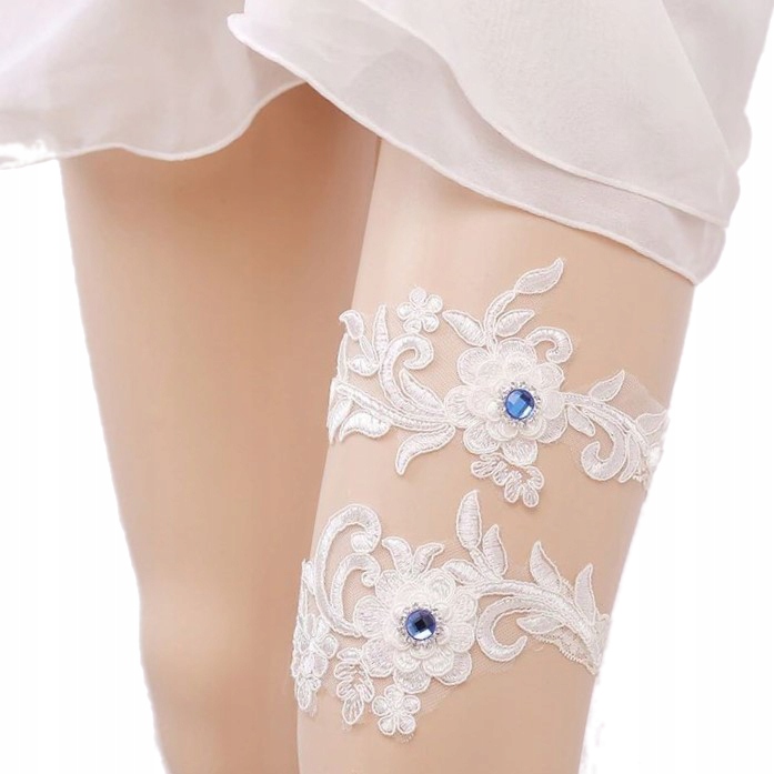 

Podwiązka ślubna, 2 Podwiązki, Koronka ivory Ecru