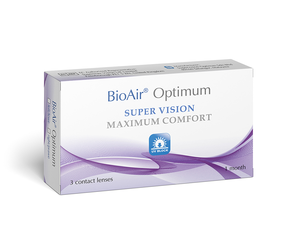 soczewki kontaktowe BioAir OPTIMUM 3szt. -6.50
