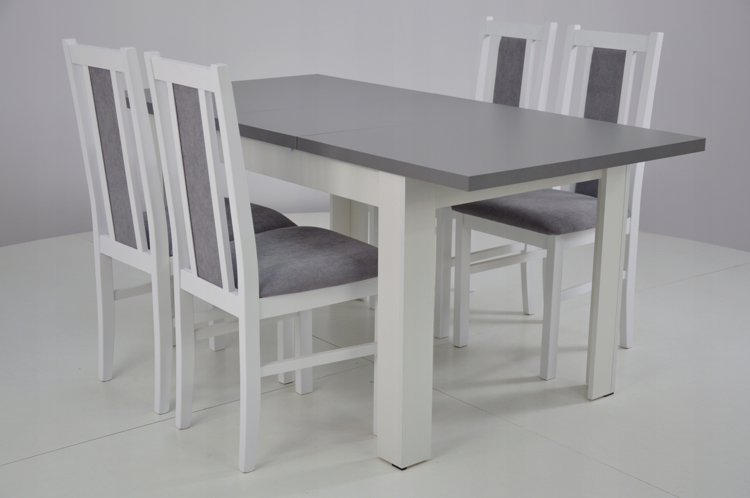 Zestaw 4 krzesła i rozkładany stół 80x120/160 cm Kod producenta C-2 + B-14