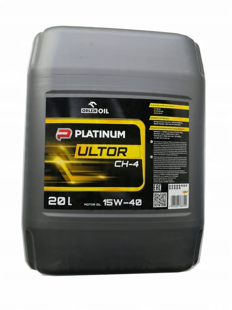 

Platinum Ultor CH-4 15W/40 Olej do Diesla 20L