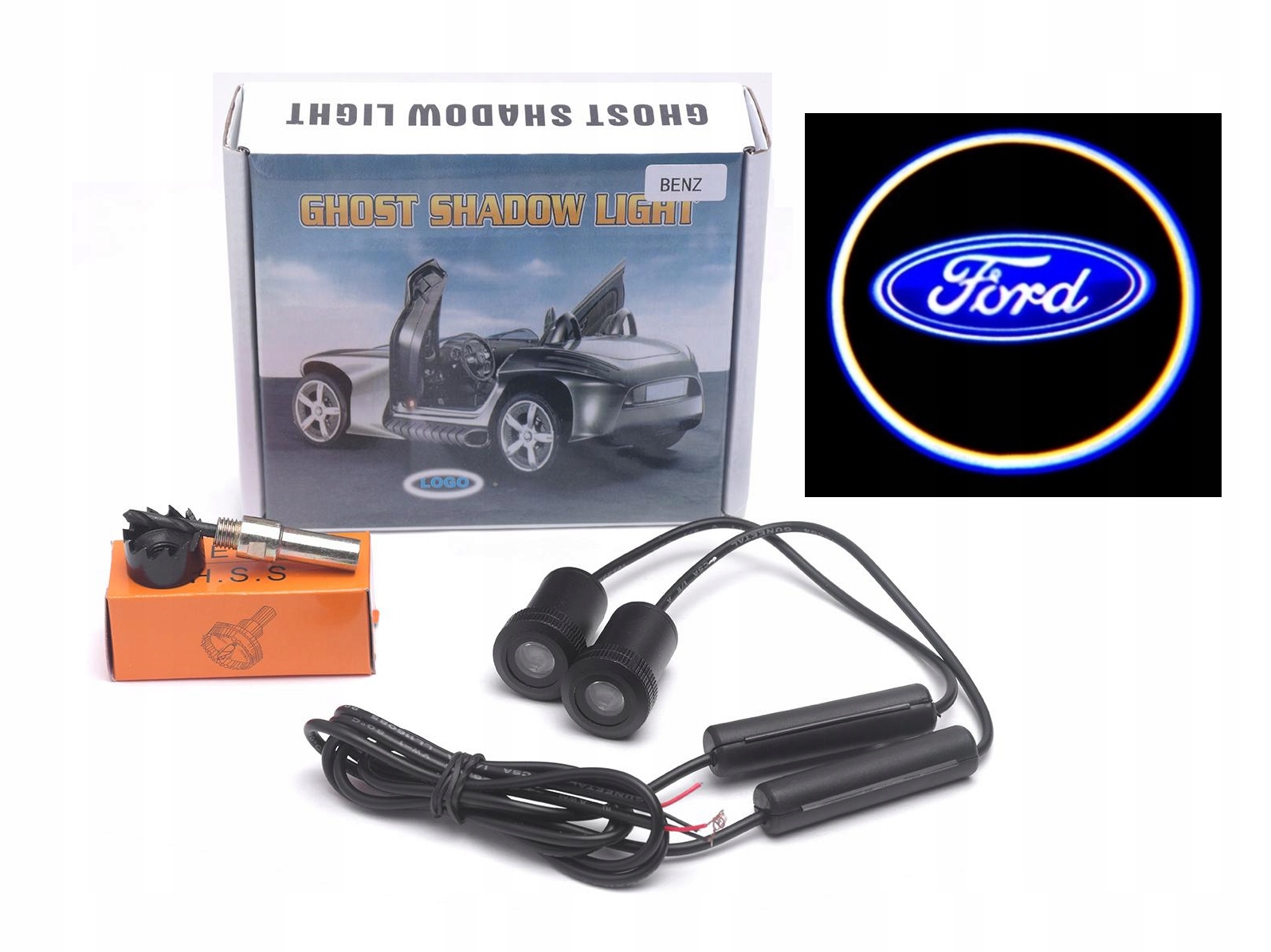 LED LOGO PROJEKTOR HD 3D DRZWI WSZYSTKIE FORD 2szt EAN (GTIN) 1110987654321