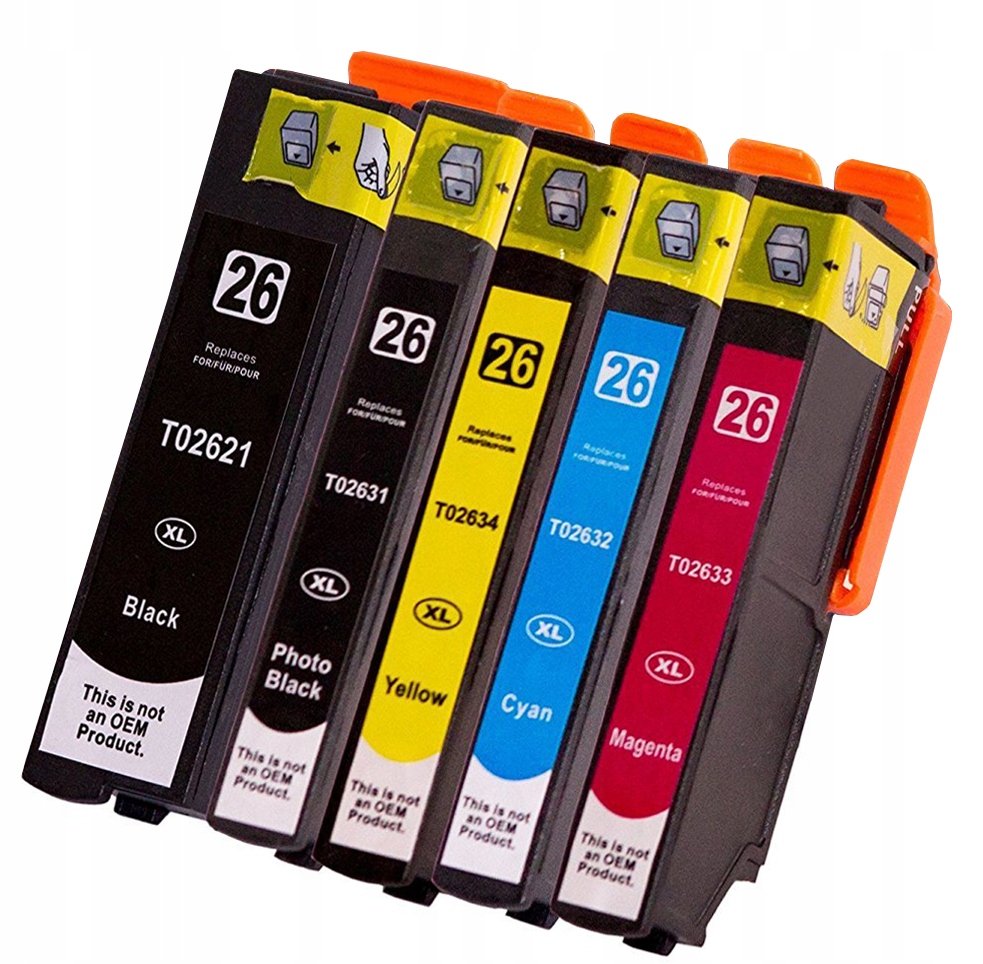 

5x do Epson T2621 T2631-4 XP510 XP600 XP605 XP610