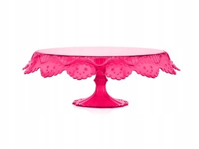 Patera plastikowa czerwona 280mm ozdobna