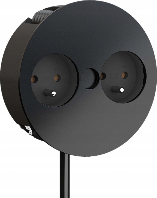 Elektrická zásuvka Bachmann čierna