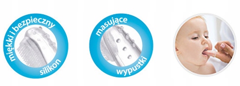 CANPOL Pierwsza Szczoteczka do zębów dziąseł ETUI Marka Canpol