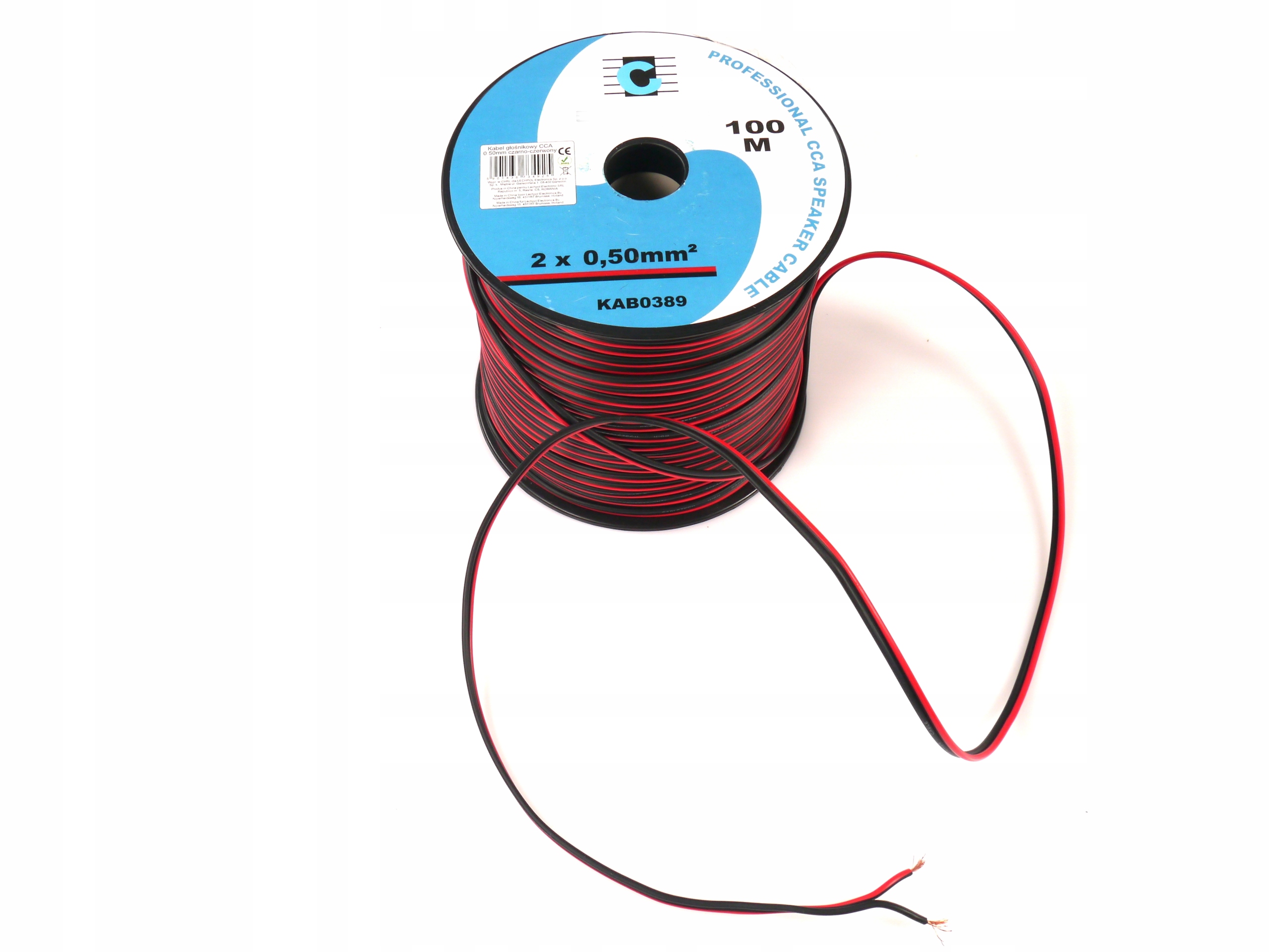 

Kabel Dwużyłowy Do Taśm Jednokolorowych 2x0,50mm