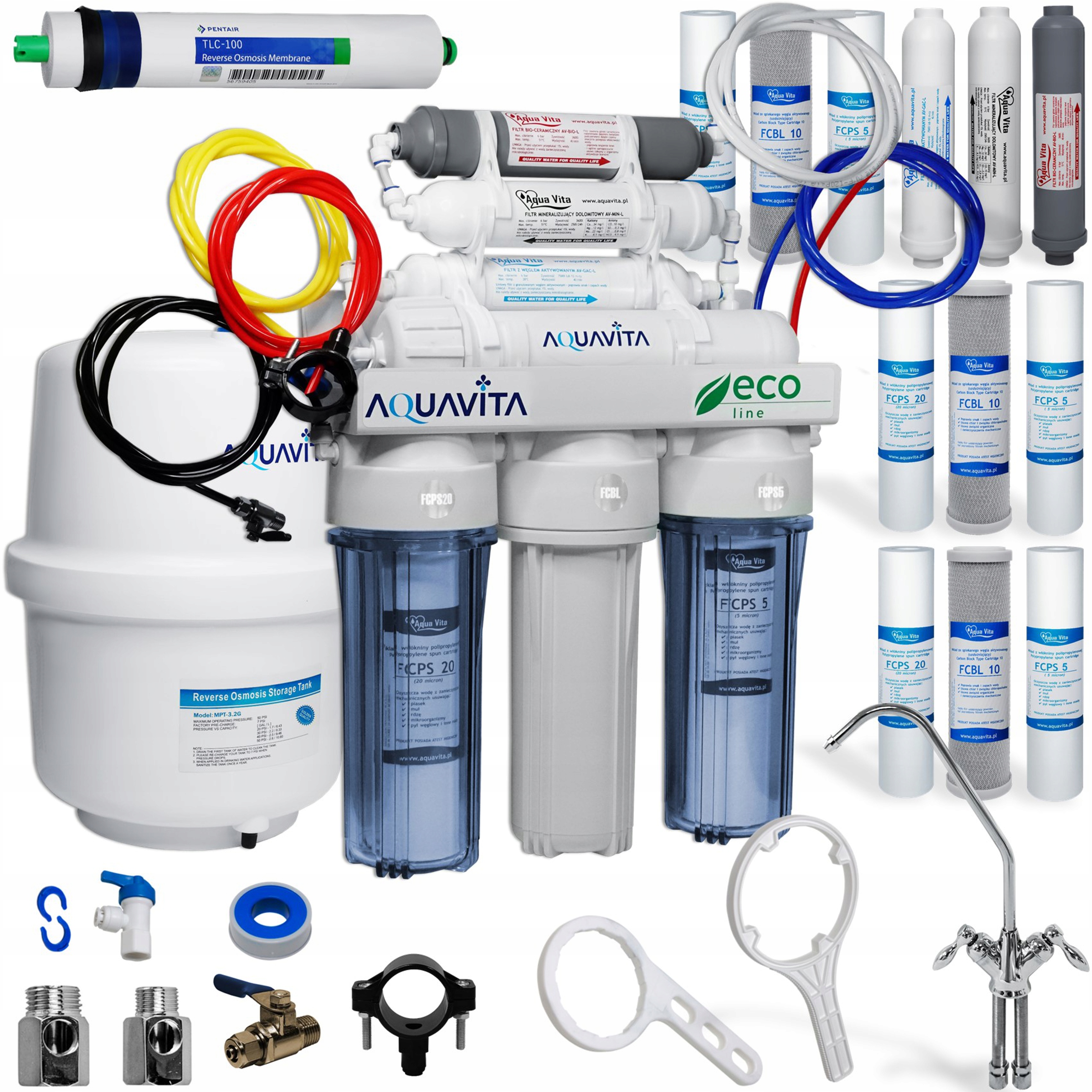 

Filtr Wody Osmoza RO7 Aqua Vita Jonizator Wkłady