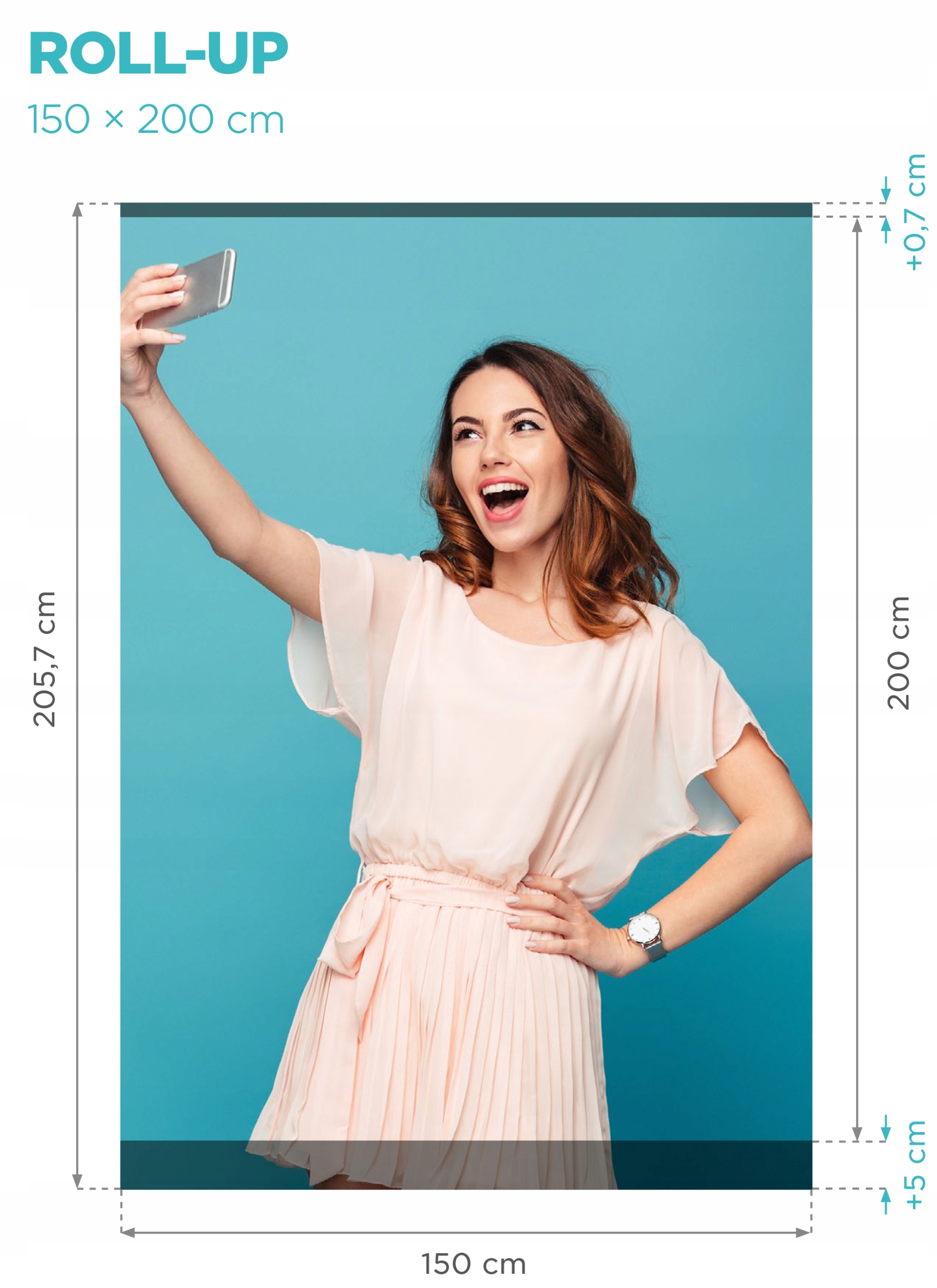 ROLL-UP 150x200, EXCLUSIVE ROLLUP z wydrukiem Marka inny