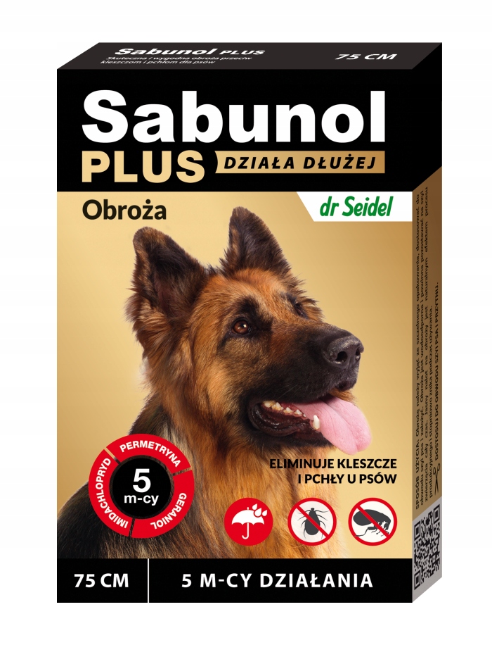 

Sabunol Plus obroża p kleszczom i pchłom psa 75cm