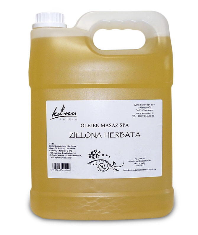 Kanu Zelený Čaj 5 l, masážní olej