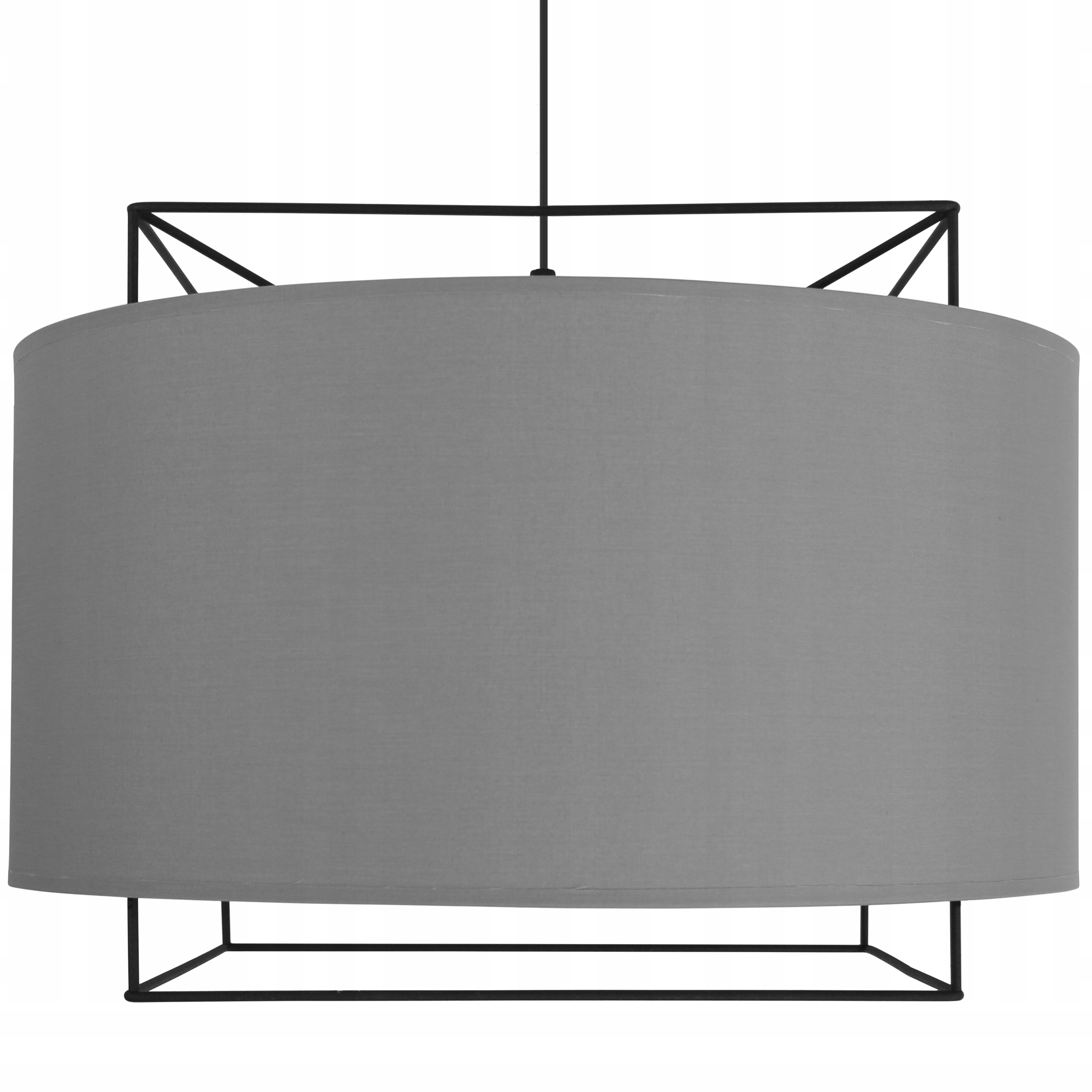 

Lampa wisząca sufitowa duży abażur Czarna Led E27