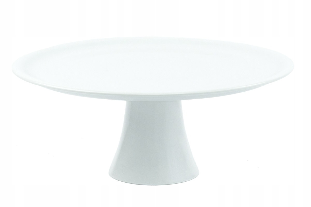 

Lubiana Patera Porcelanowa Biała Na Nodze 30,5 CM
