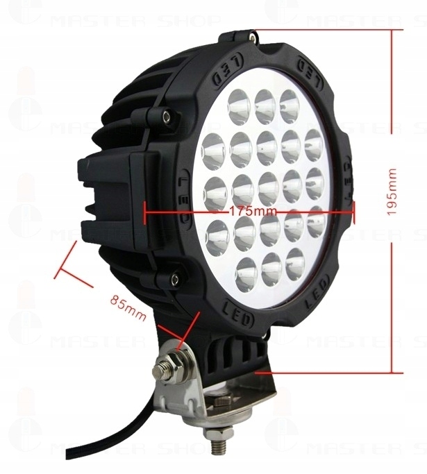 ГАЛОГЕННАЯ ЛАМПА 21 LED HEADLIGHT 63W 4725 LM 12V 24V