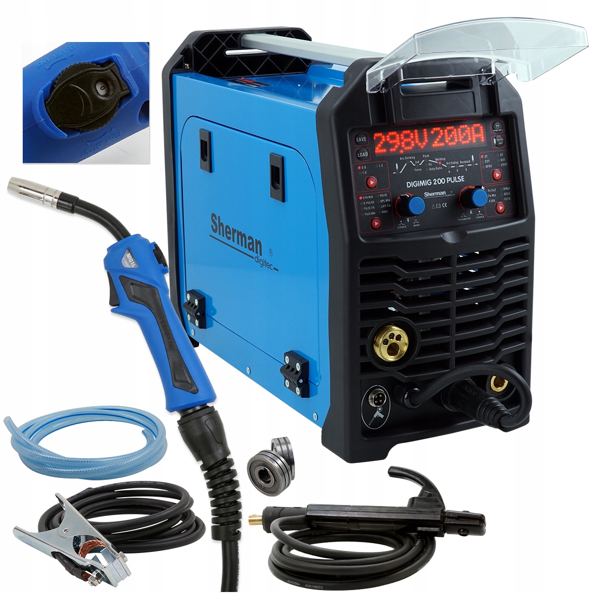 Spawarka inwertorowa MIGOMAT 2w1 MIG 200 MMA TIG