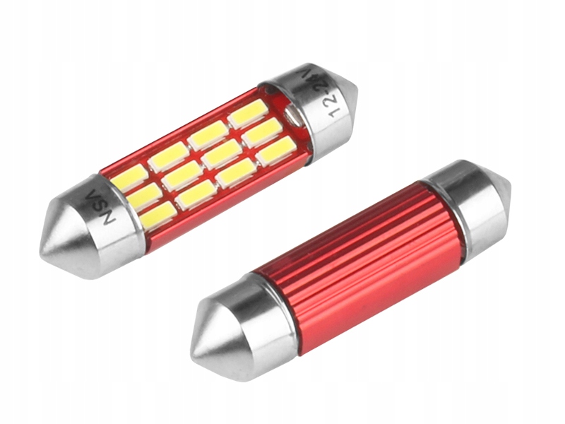 

Żarówka C5W 36mm 12/24V 12x Led Canbus biała 2szt