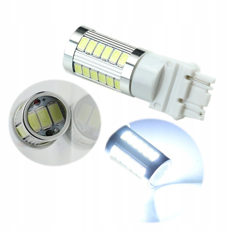 ŻARÓWKA LED 33 SMD 5630 W21W WY21W T20 7440 BIAŁA Typ W21W / W3x16d
