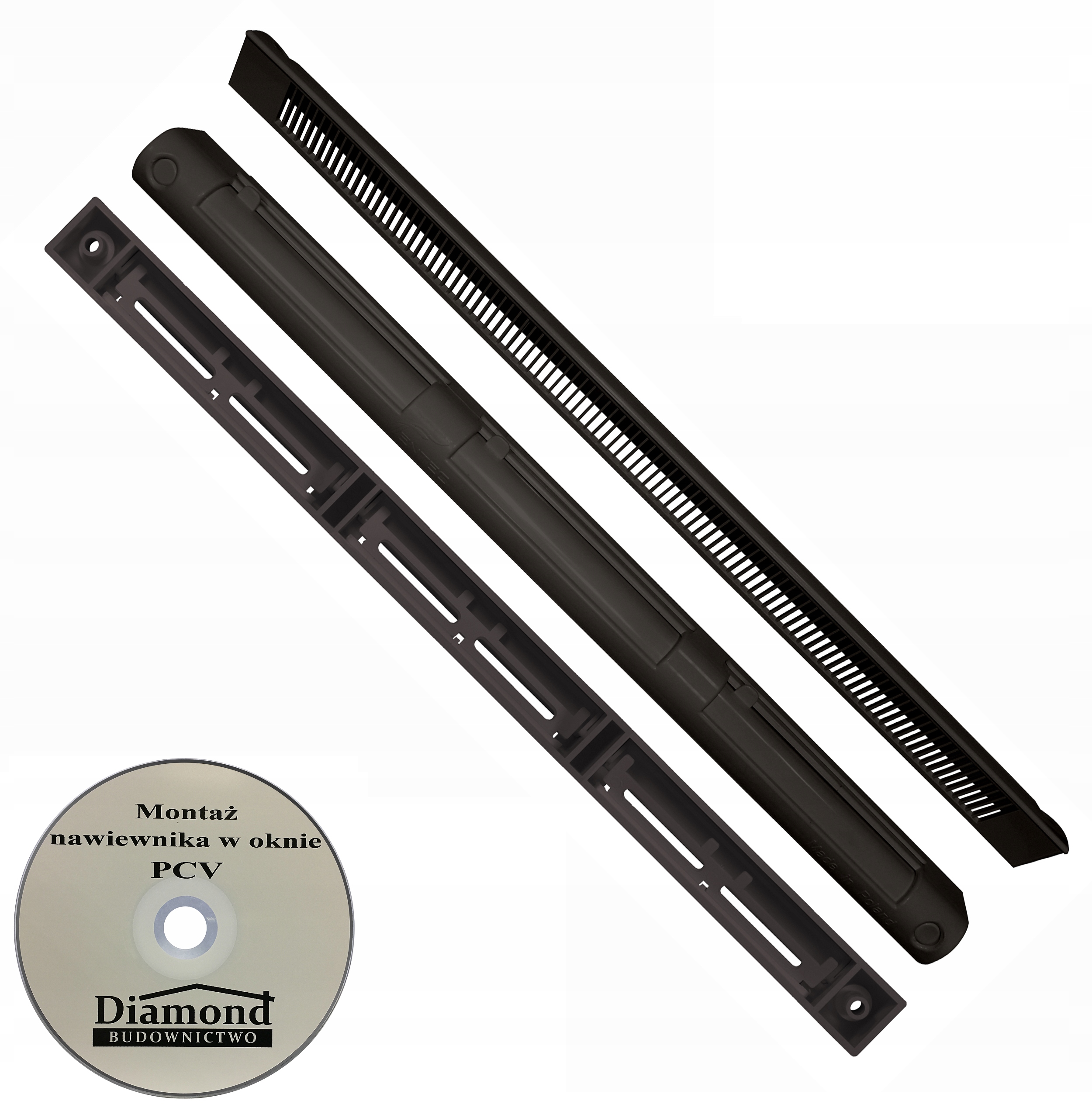 Nawiewnik do okien okna VENTEC VT 101 ANTRACYT