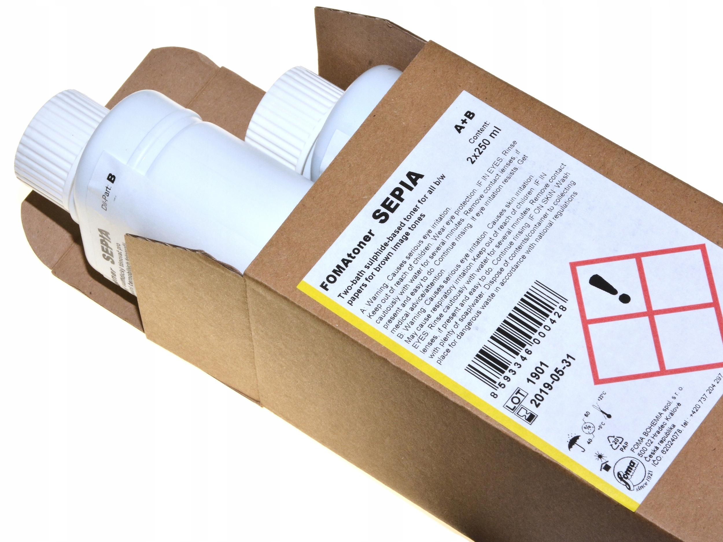 Fomatoner Sepia 2x250 ml toner sepiowy do zdjęć Bw