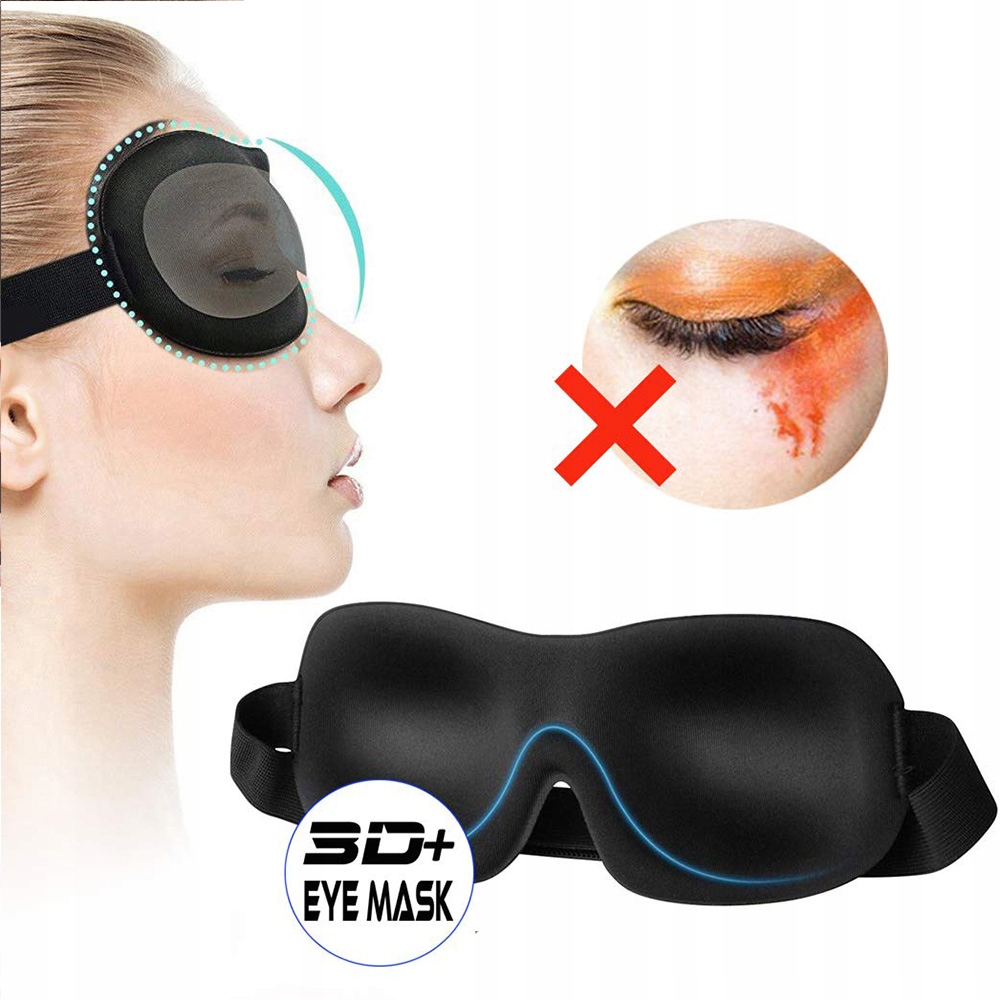 Maska do snu na oczy Wzór dominujący bez wzoru