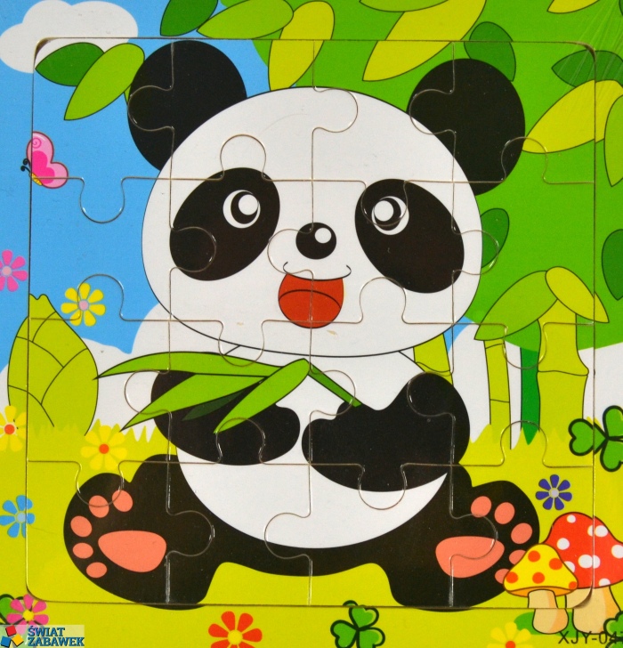 

Edukacyjne Puzzle Drewniane 16 elementów Misio