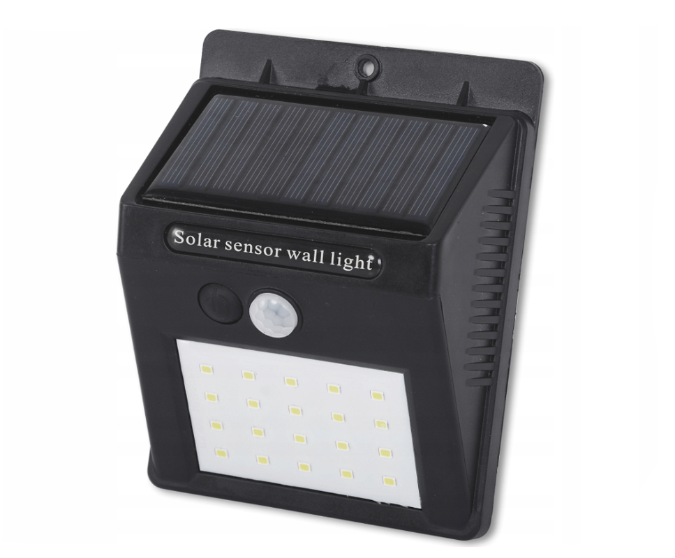 

Lampa solarna Led 20 czujnik ruchu, zmierzchu 0593
