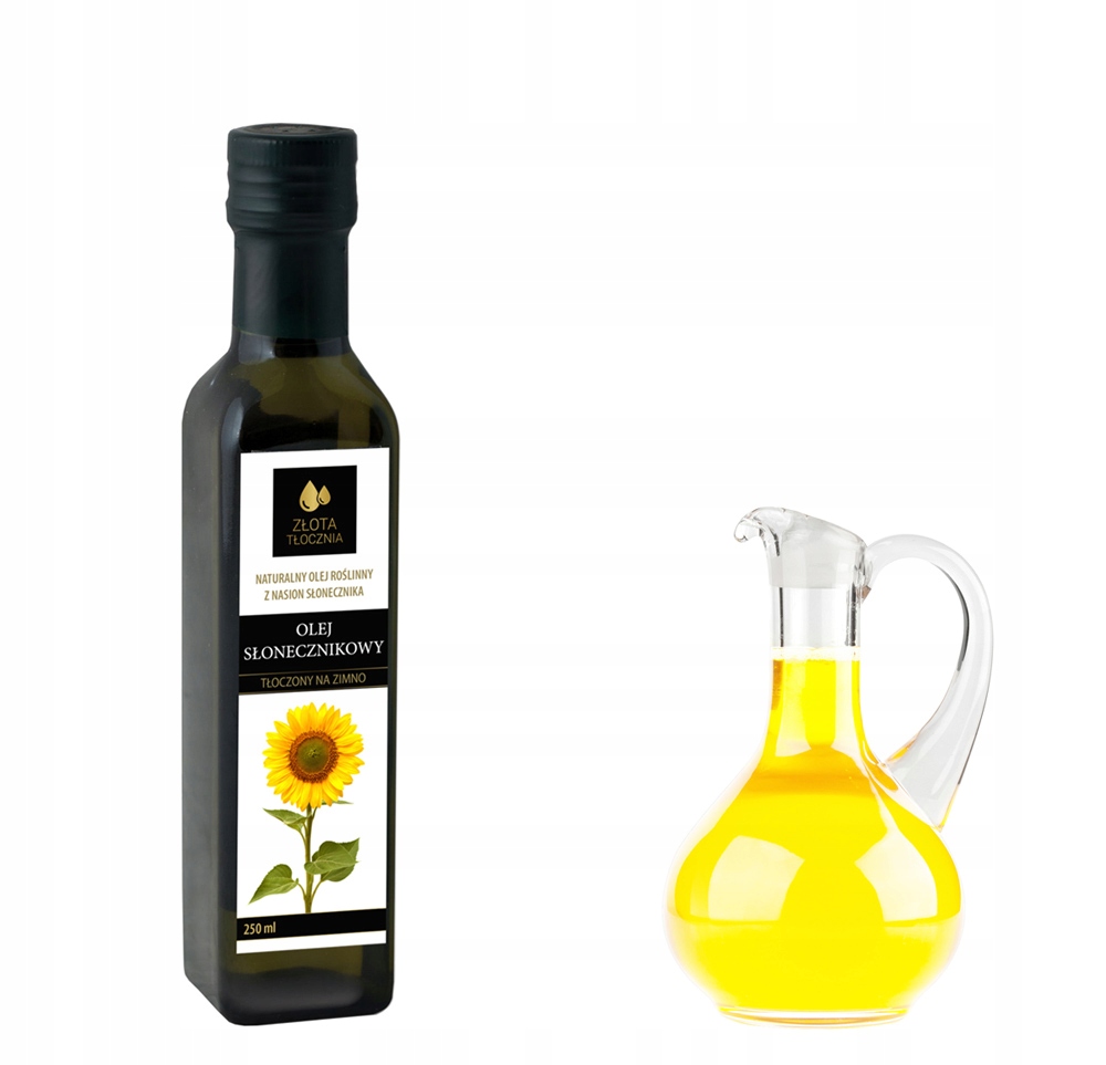 

Olej słonecznikowy 250ml zimnotłoczony świeży