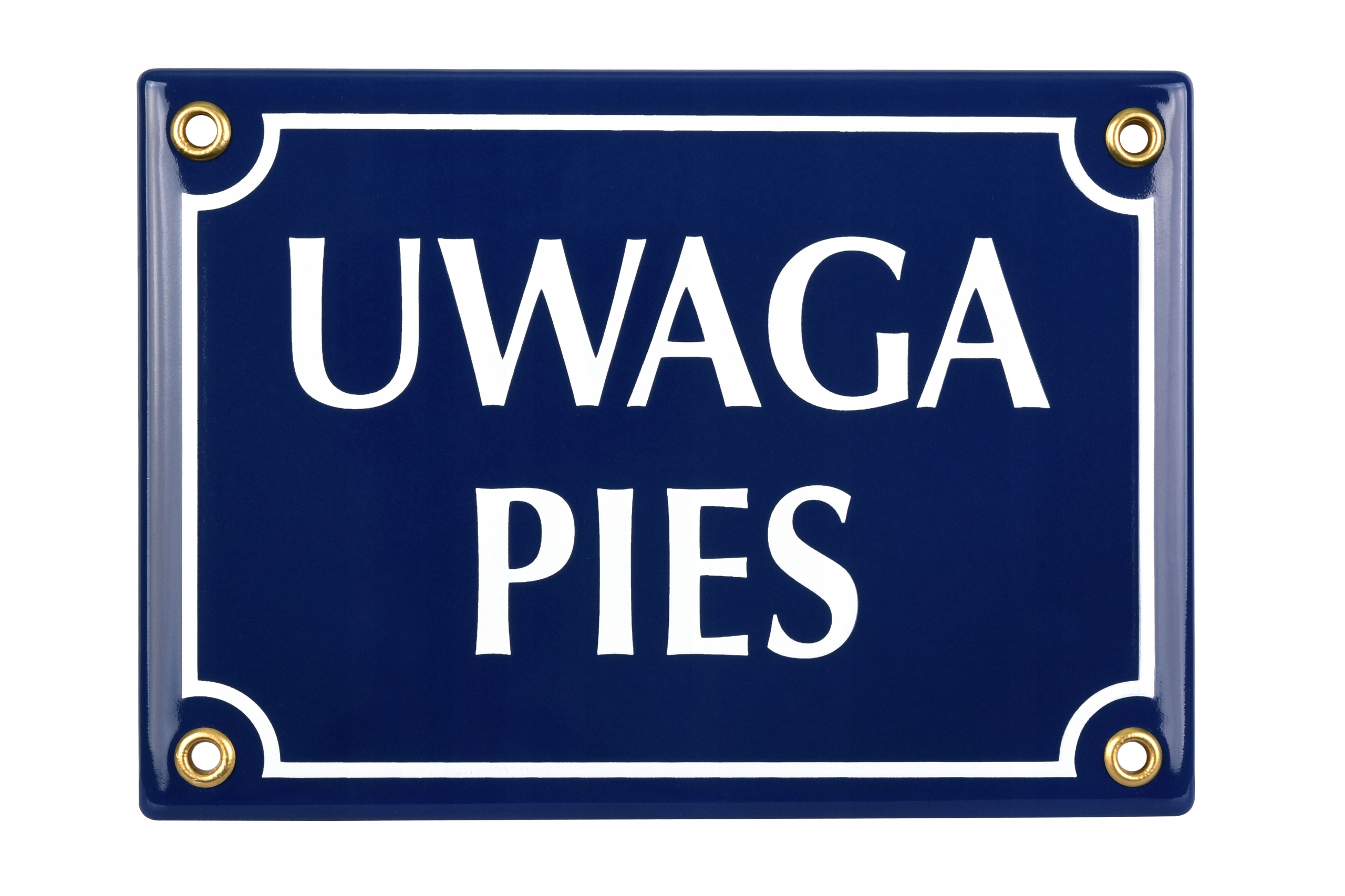 

tablica Uwaga Pies tabliczka emaliowana 12x17 cm