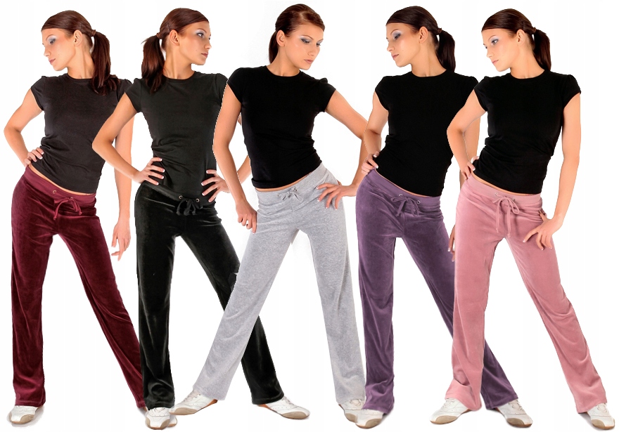 SPODNIE DRESOWE WELUROWE 2XL FITNESS DRESY Płeć kobieta