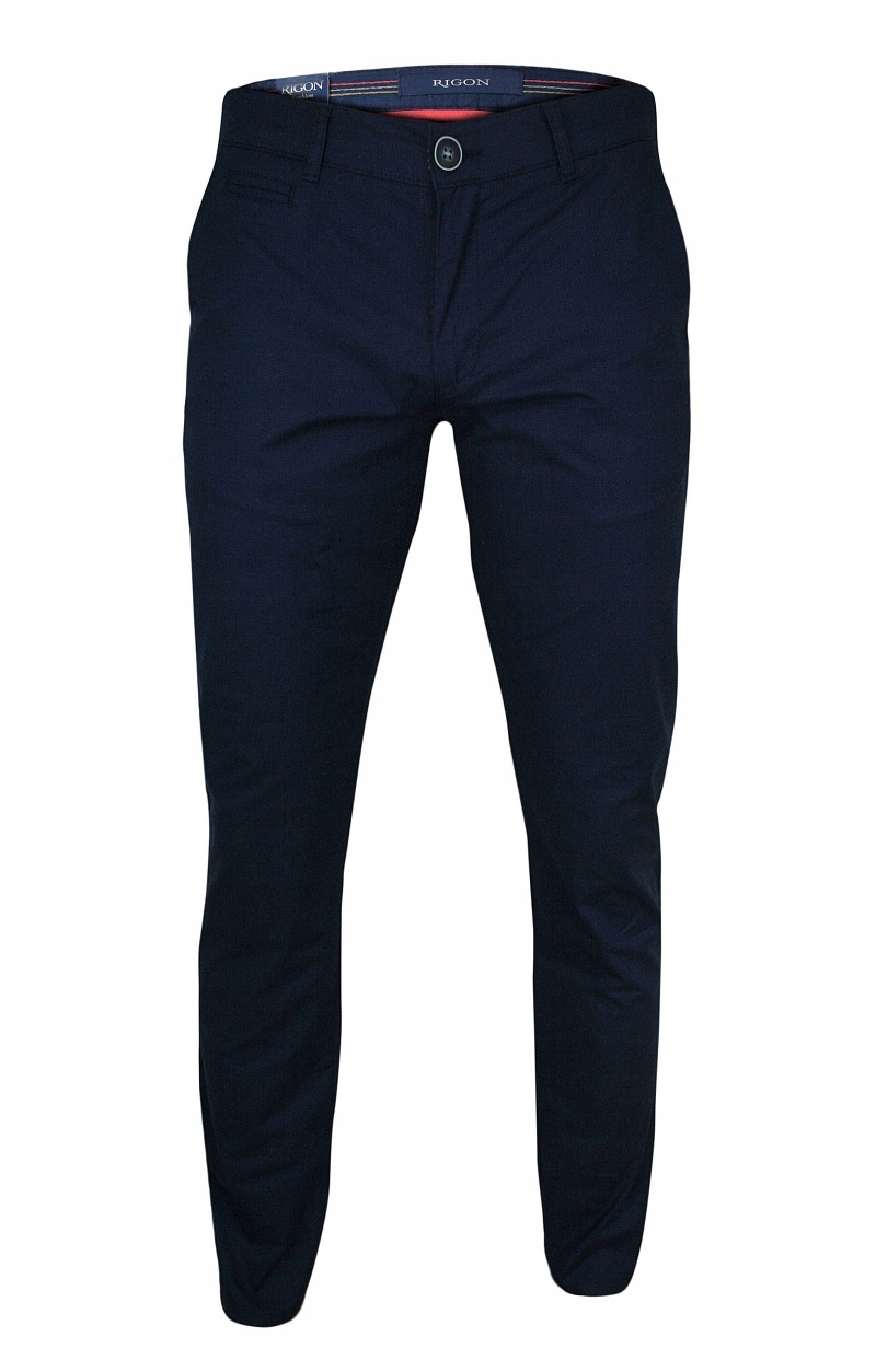 Tmavě modré letní kalhoty typu chinos Rigon 33/34