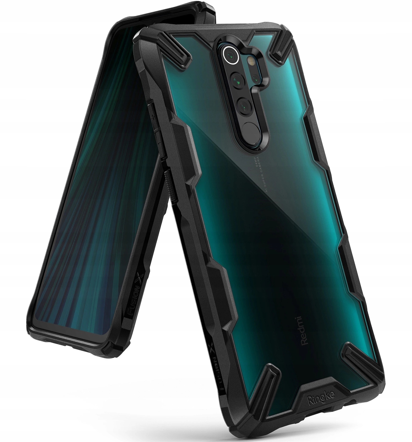 

Etui Ringke Fusion X Do Redmi Note 8 Pro + Szkło