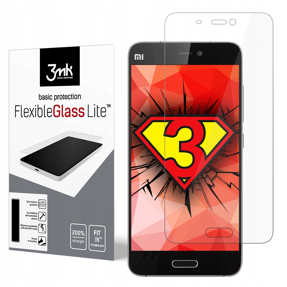 

Szkło hybrydowe 6H 3mk Fg Lite na Xiaomi Mi 5