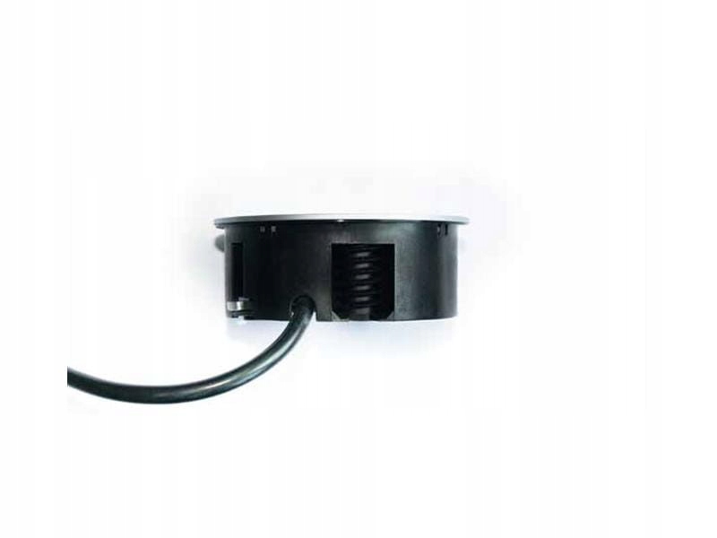 Gniazdo do blatu podwójne BACHMANN TWIST biały Liczba gniazdek 2 szt.