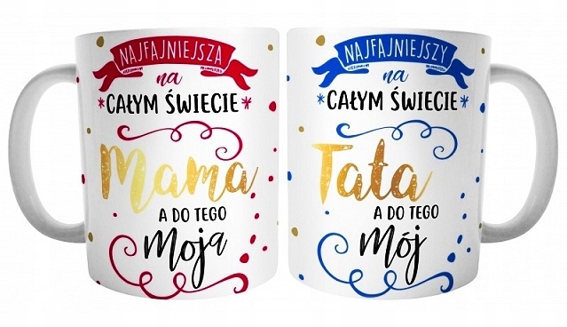 

Piękne Kubki dla Rodziców Mamy i Taty na Jubileusz