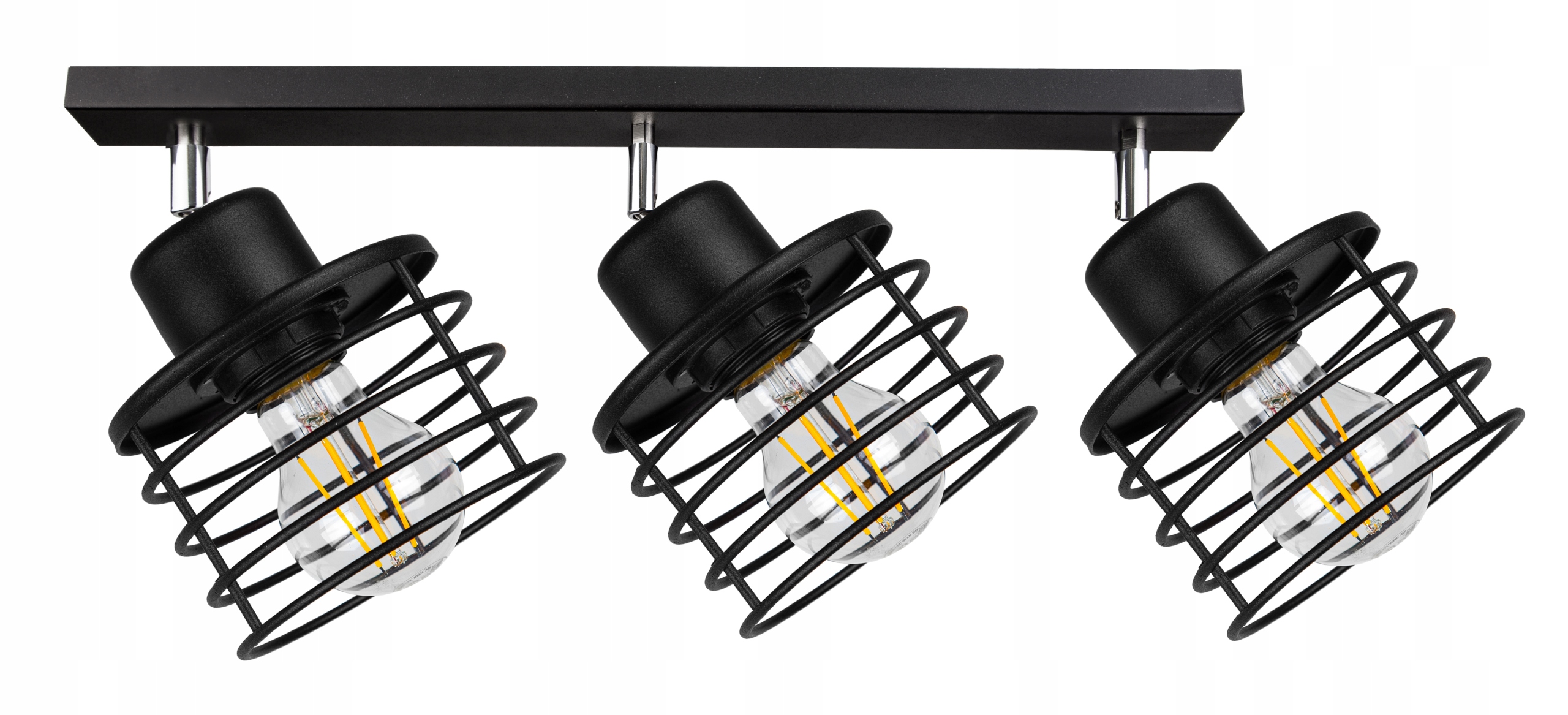 LAMPA SUFITOWA PLAFON ŻYRANDOL EDISON LOFT LED Zasilanie sieciowe