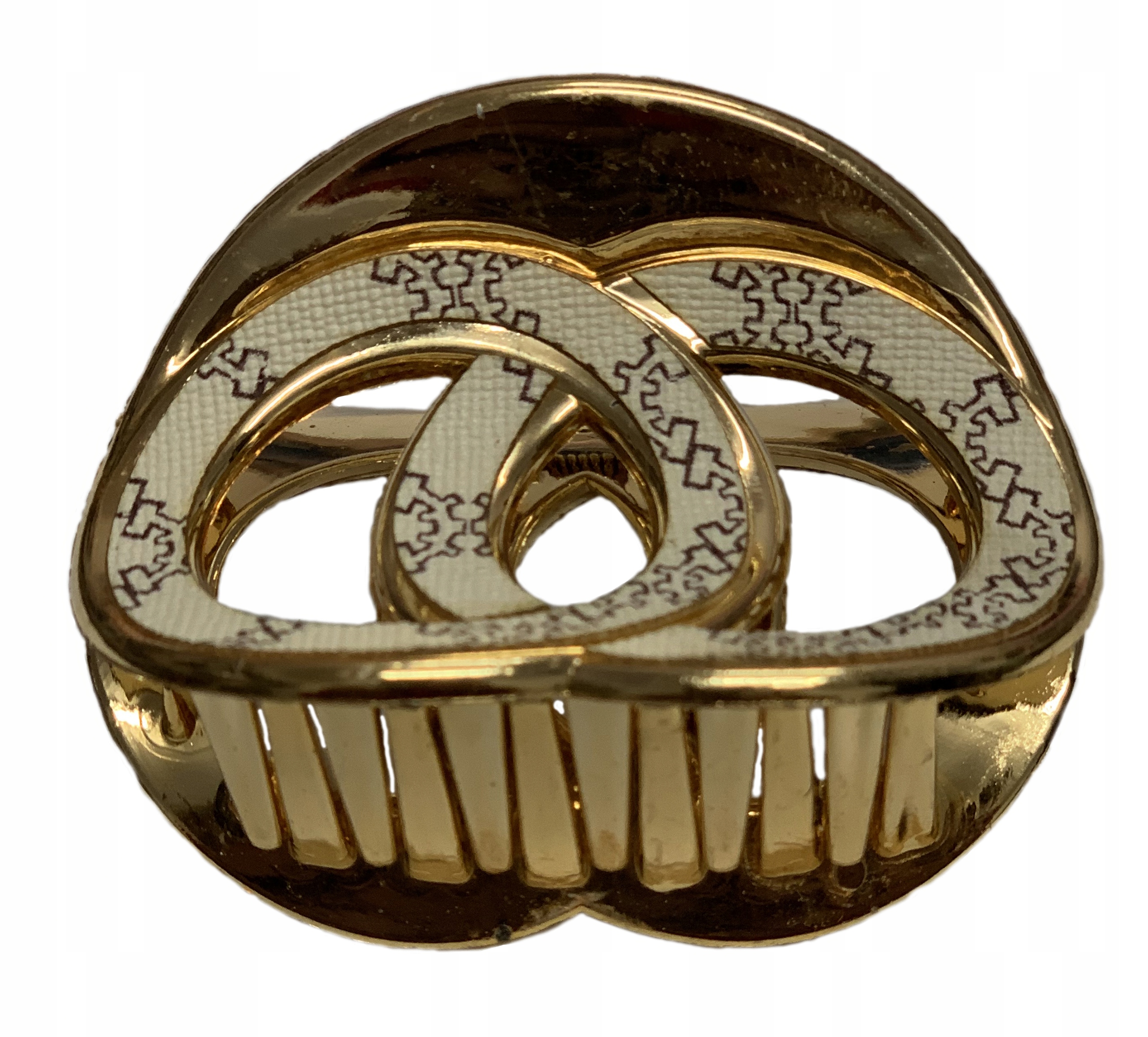 SPINKA DO WŁOSÓW DUŻA KLAMRA ZŁOTA SREBRNA BROKAT Marka Inna marka