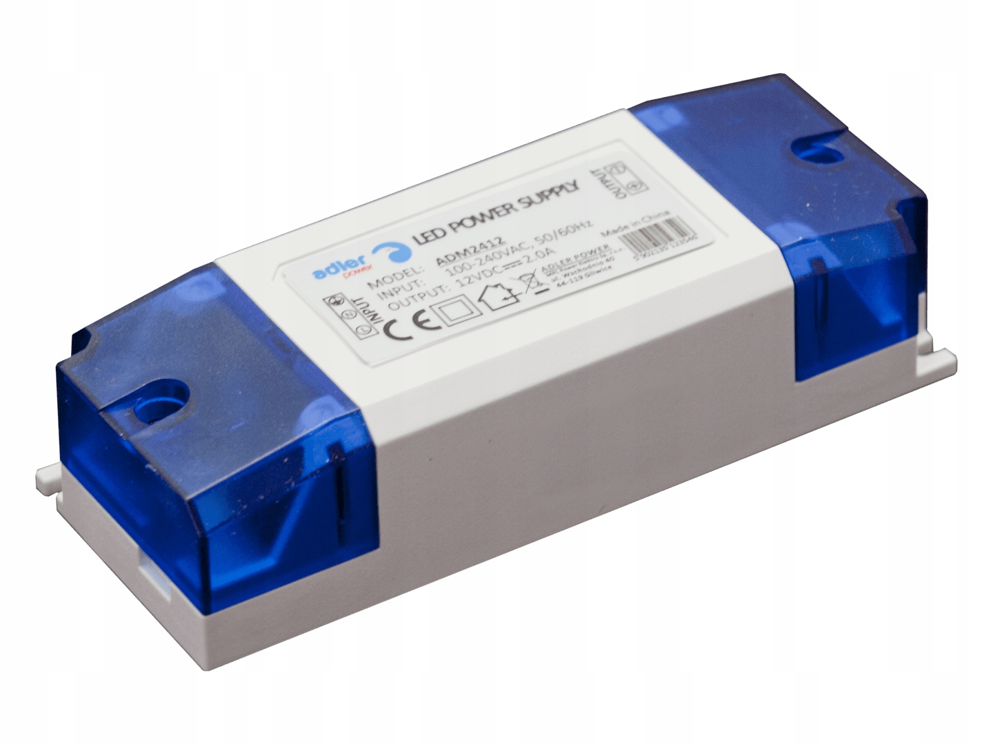 ZASILACZ MEBLOWY MINI 12V 1A 12W IP20 do taśm led