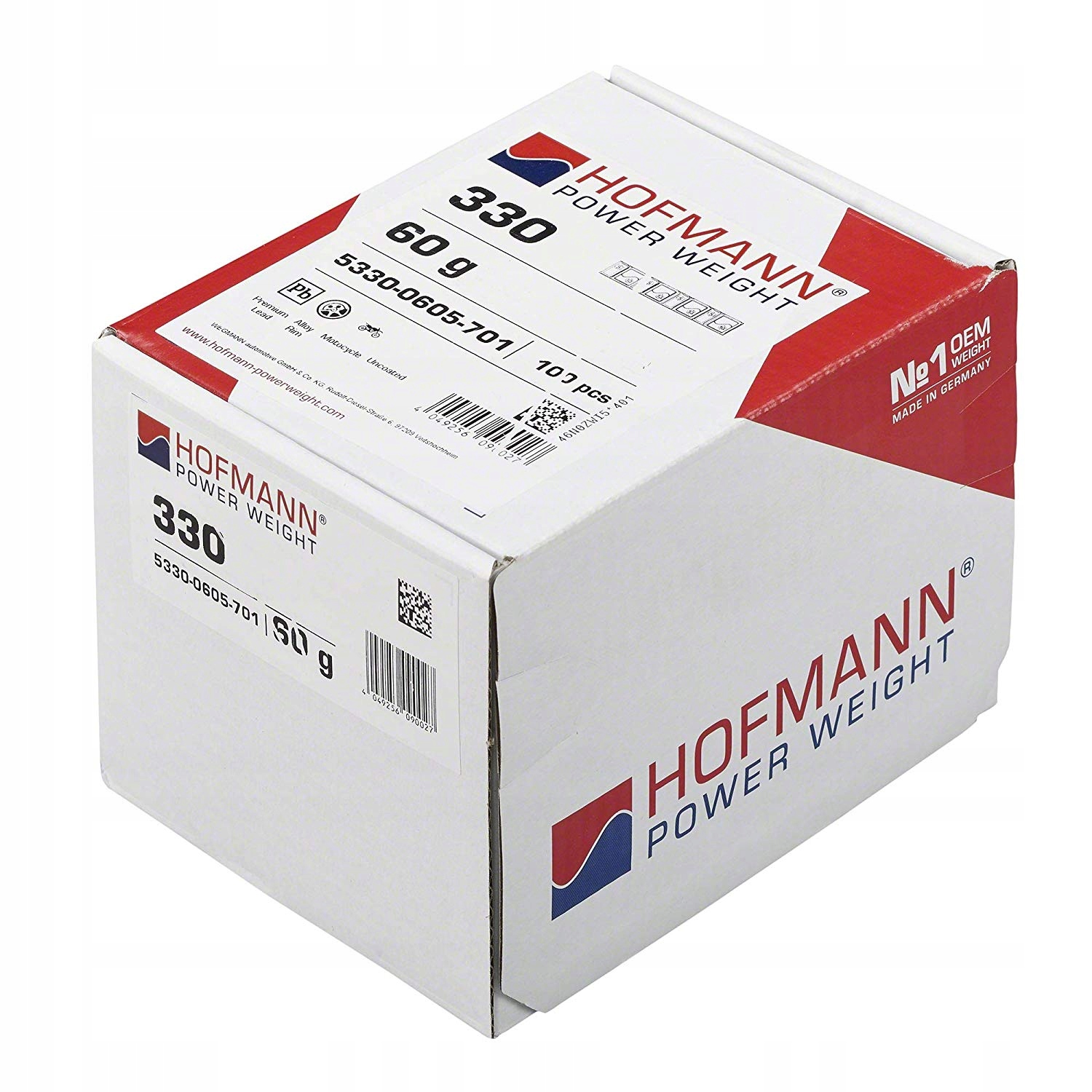 

Ciężarek Ciężarki klejone Hofmann 330 Pb 5-10g