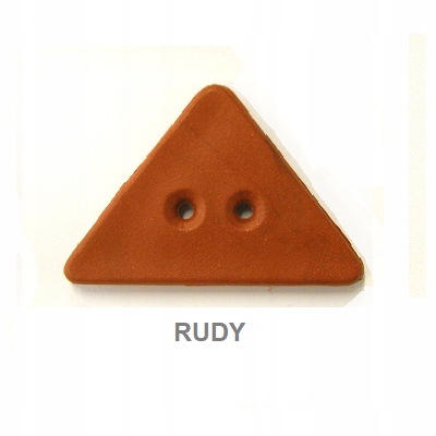 Guziki Plastikowe Duże Trójkąt Rudy