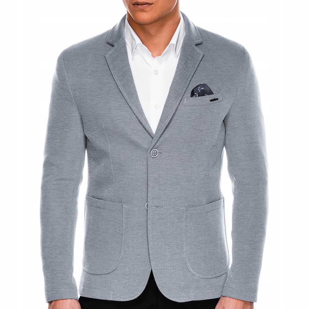 

Ombre Premium Marynarka męska M56 szara XL