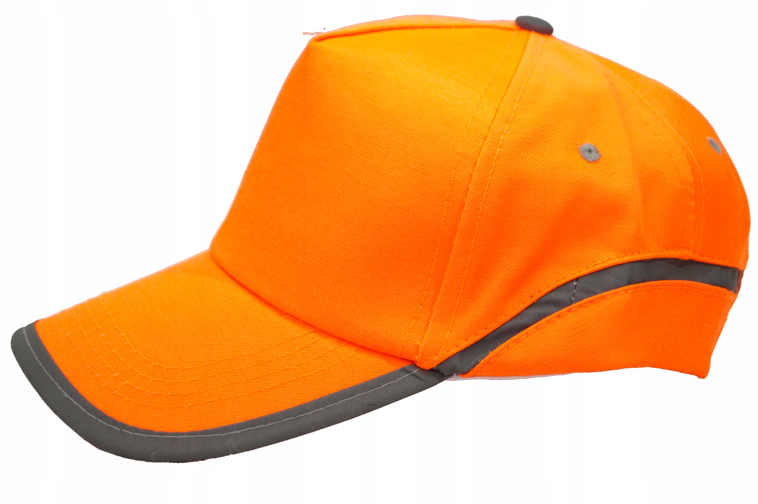 CZAPKA ROBOCZA z daszkiem ODBLASKOWA Pomarańczowa Marka Lahti Pro