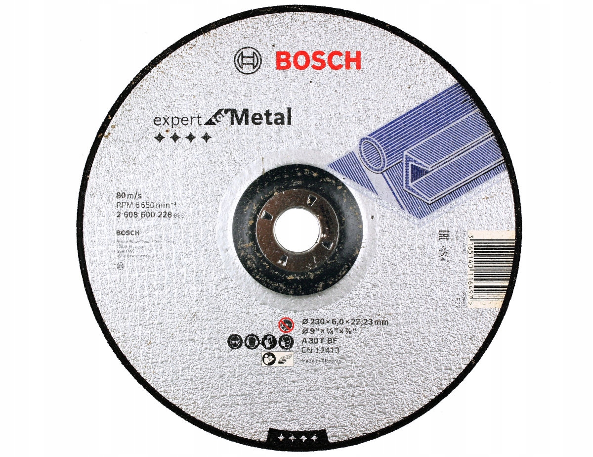 

Bosch Tarcza Korundowa do szlifow. stali 230/6,0mm