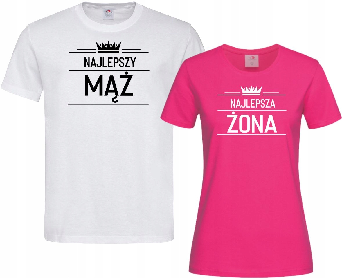 

Koszulki Dla par Najlepszy Mąż Najlepsza Żona