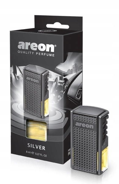 Areon Car Silver Perfuma 8ml Zapach do kratki nawiewu