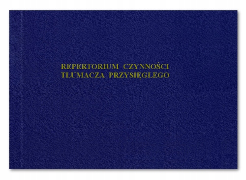 

Repertorium tłumacza przysięgłego