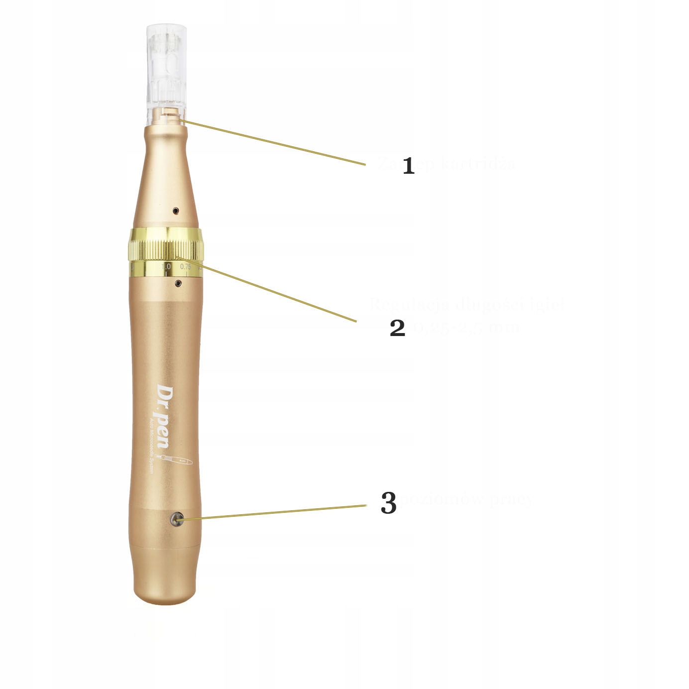 Dr Pen M5 WIRELESS Dermapen PRO DOPORUČENO V POLSKU Hmotnost produktu s jednotlivým balením 0,072 kg