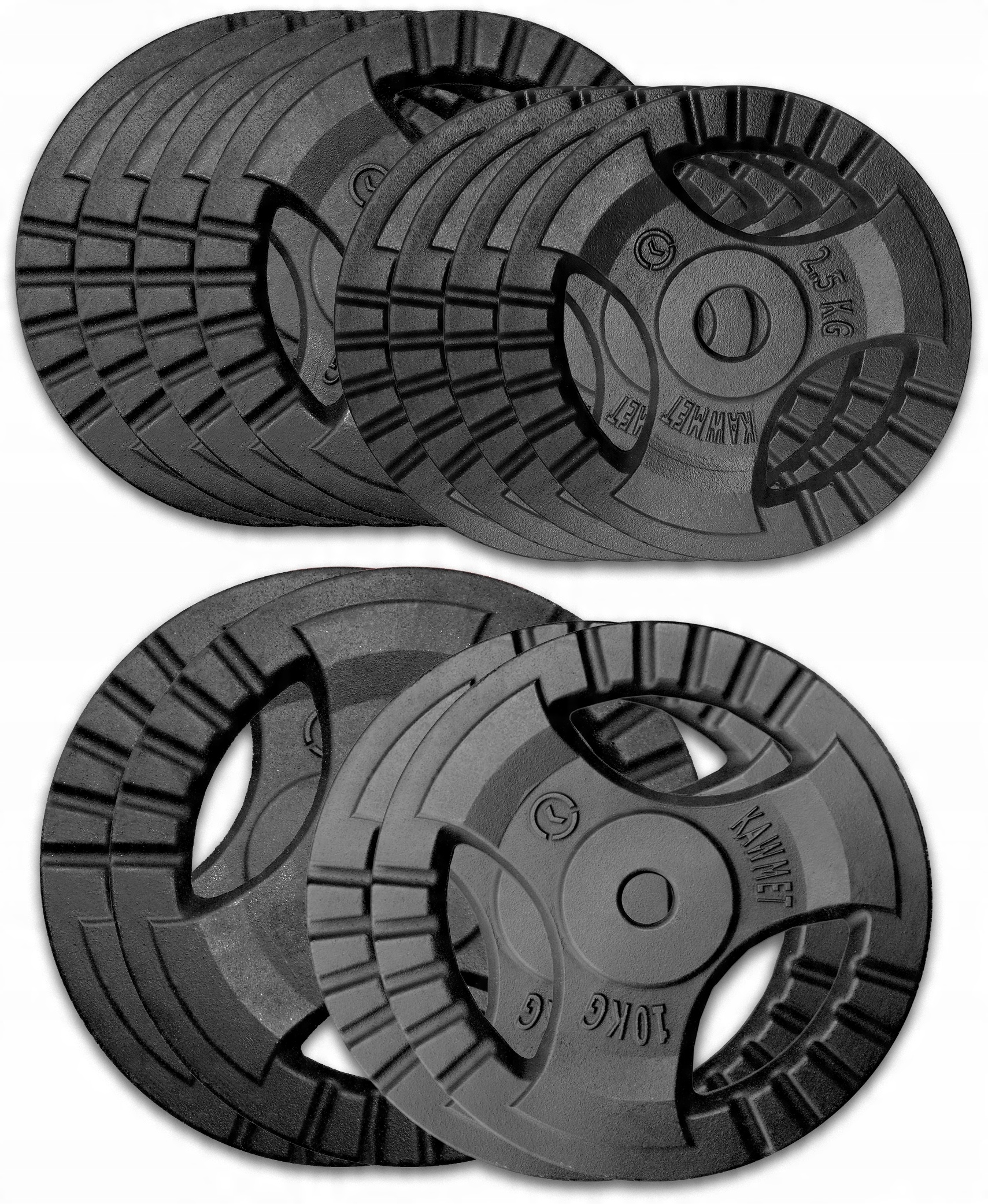 

Zestaw 90 kg obciążenia żeliwne talerz 30,5 mm