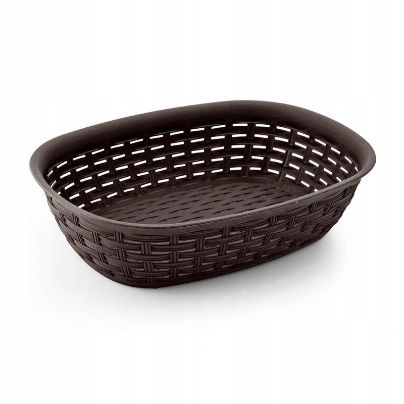 

Koszyczek Koszyk Na Chleb Pieczywo Rattan 3L Brąz