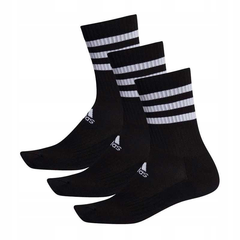 ADIDAS SKARPETY DŁUGIE 3S CSH r.39-42 CZARNE 3PAK